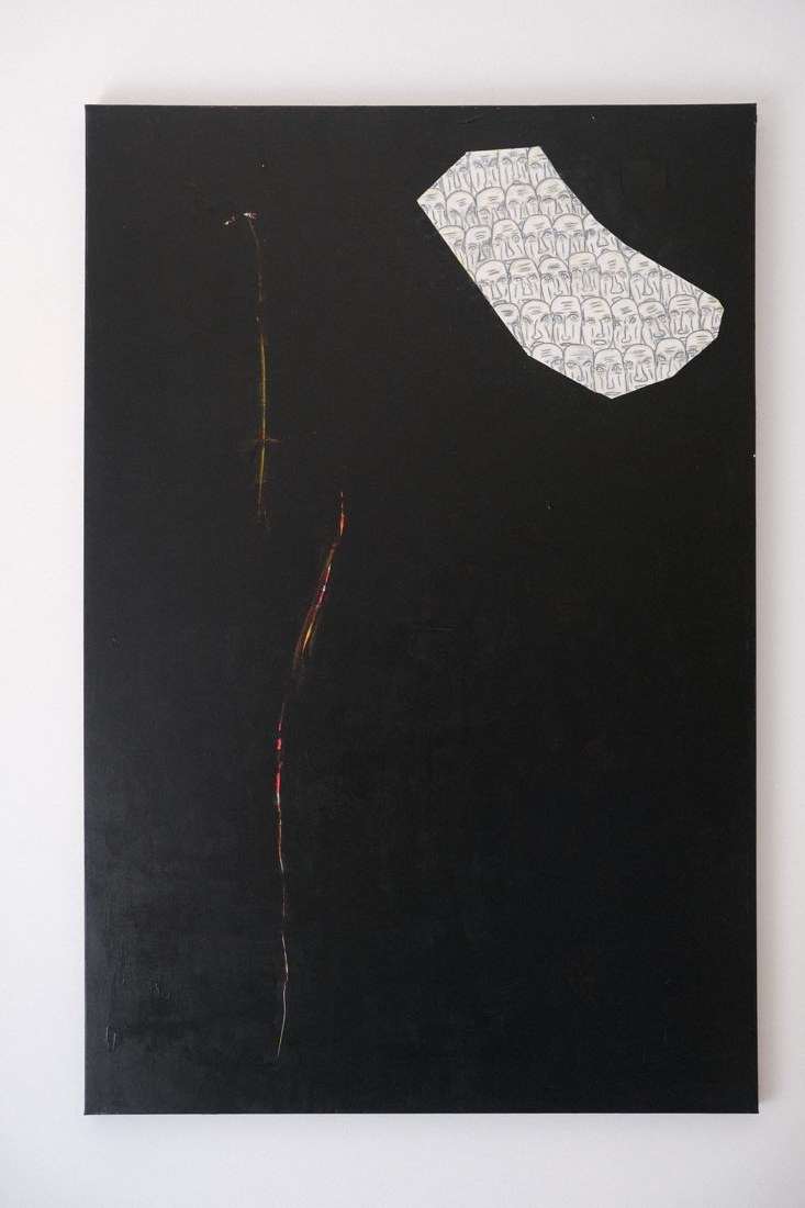 Mixed media on canvas — contemplation of the Universe