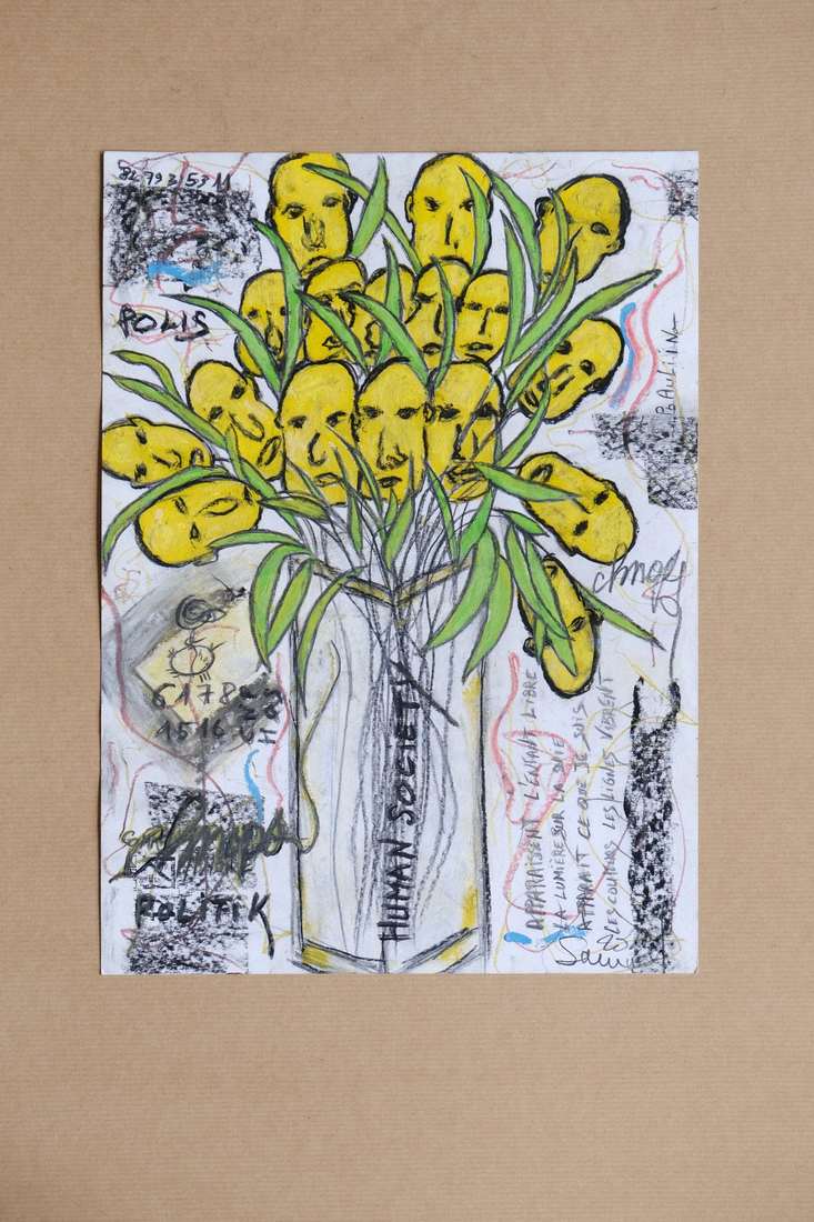 Work on natural kraft paper